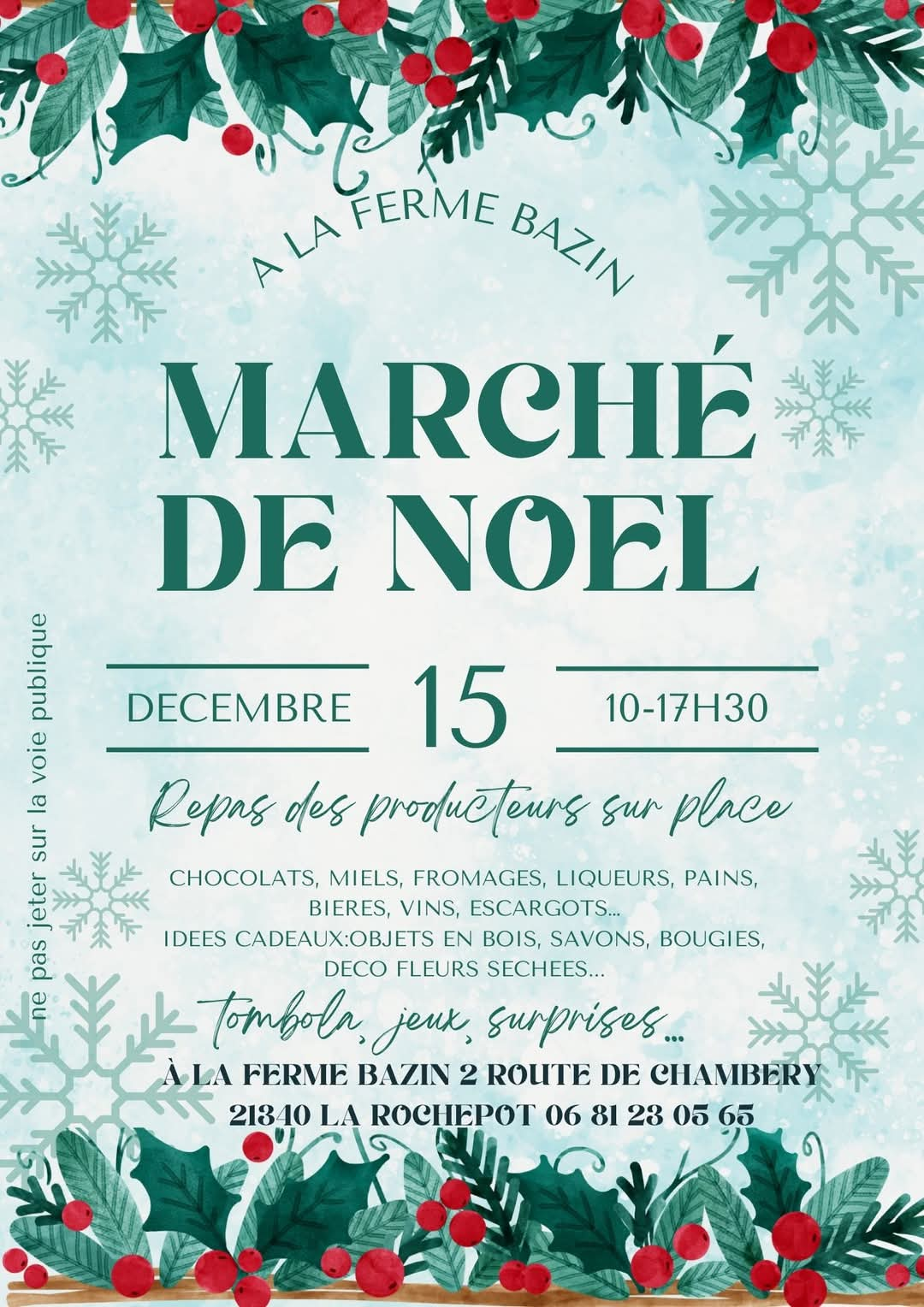 Marché de producteurs à la Ferme Bazin